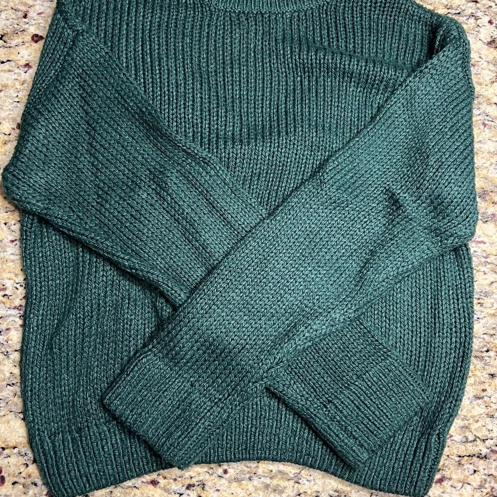 PINK Victoria's Secret Dark Green Turtleneck Sweater